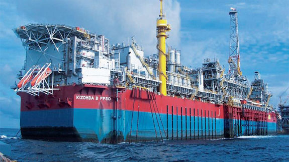 Kizomba B oil storage in Angola. Image: BP