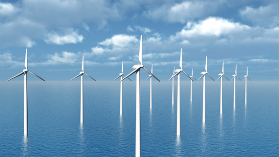 An offshore wind farm. Image: Thinkstock