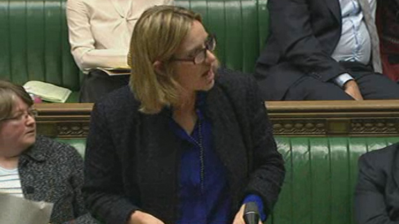 Energy and Climate Change Minister Amber Rudd in the Commons, 26.01.15. Image: Parliament