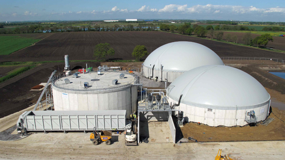Vulcan Anaerobic Digestion (AD) plant near Doncaster. Image: courtesy MS
