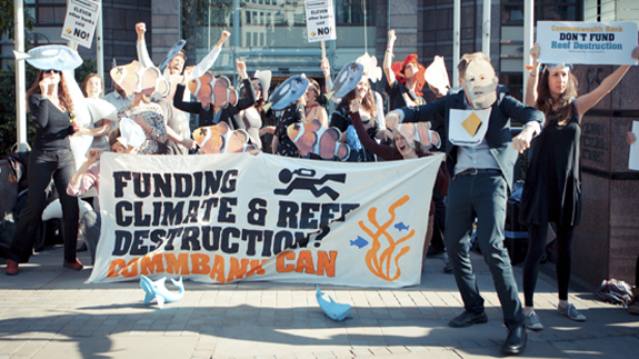 Protesters in London Image: 350.org
