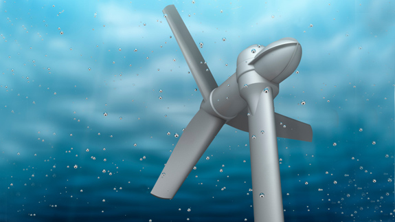 Underwater turbine. Copyright: Thinkstock