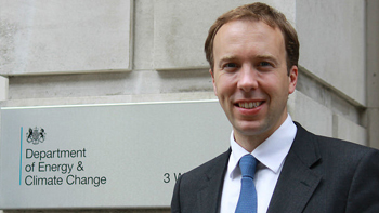 Matthew Hancock, Business and Energy Minister. Image: DECC